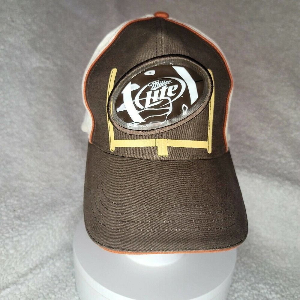 Miller Lite Beer Baseball Cap Trucker plastic Front Logo Embroidered